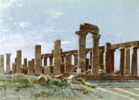 William Stanley Haseltine - Agrigento aka Temple of Juno Lacinia